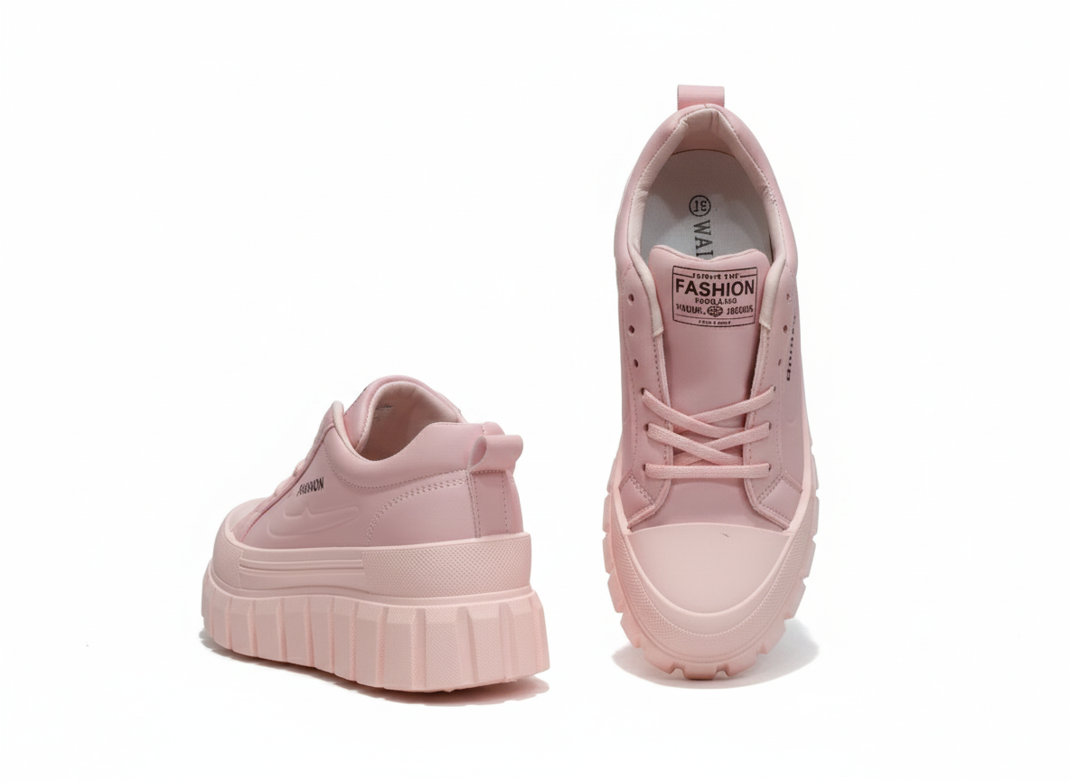 Pink sneakers