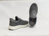 Pair of gray slip-on shoes