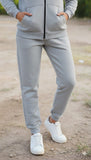 Jogger Pants, Ribbed Bottom