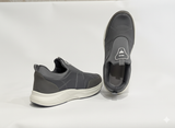 Pair of gray slip-on shoes